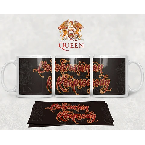 Diseños Plantillas Tazas Queen Freddie Mercury Banda Rock
