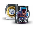 Kit Diseños Plantillas Tazas Dc Comics Sublimación Editable