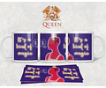 Diseños Plantillas Tazas Queen Freddie Mercury Banda Rock