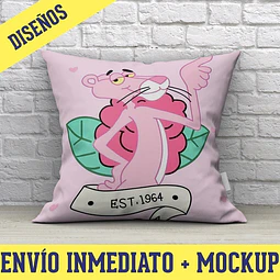 Diseños Plantillas Almohadones Cojines La Pantera Rosa