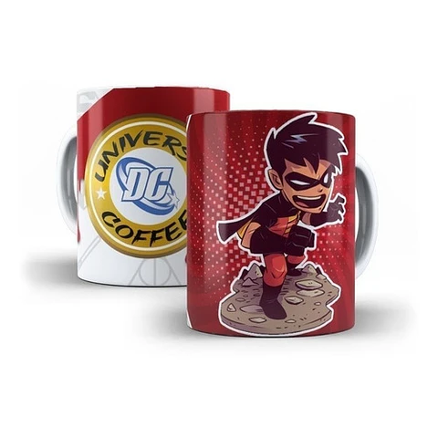 Kit Diseños Plantillas Tazas Dc Comics Sublimación Editable