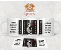 Diseños Plantillas Tazas Queen Freddie Mercury Banda Rock