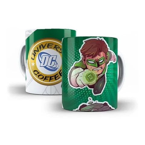 Kit Diseños Plantillas Tazas Dc Comics Sublimación Editable