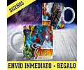 Kit Diseños Plantillas Tazas Los Vengadores Sublimación M3