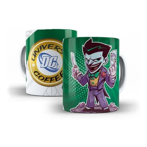 Kit Diseños Plantillas Tazas Dc Comics Sublimación Editable