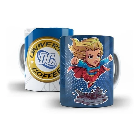 Kit Diseños Plantillas Tazas Dc Comics Sublimación Editable