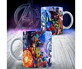 Kit Diseños Plantillas Tazas Los Vengadores Sublimación M3