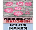 Kit Photo Booth Bautismo Nena  Imprimible Frases Y Props