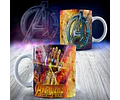 Kit Diseños Plantillas Tazas Los Vengadores Sublimación M3