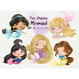 Cliparts Imagenes Png Princesas Sirenas H2