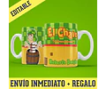 Kit Diseños Plantillas Tazas El Chavo Del 8 Sublimación