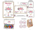 Kit Imprimible Llama Dorada Editable