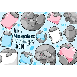 Cliparts Imagenes Png Manaties De Colores Pasteles Jk37