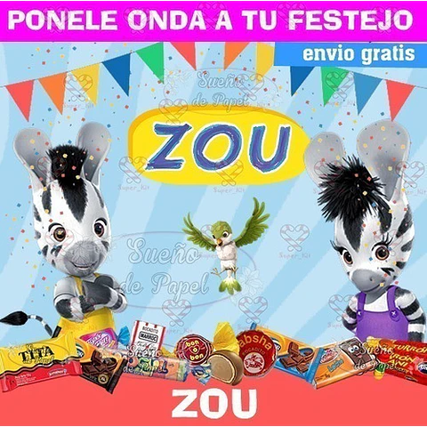 Kit Imprimible Zou Editable