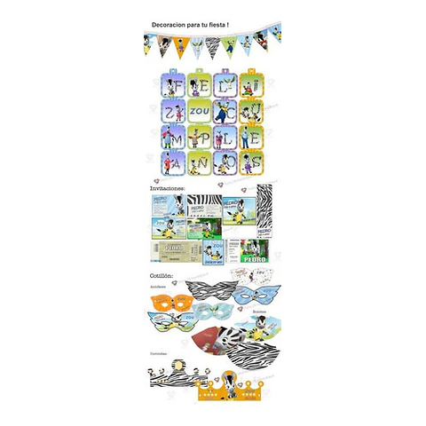 Kit Imprimible Zou Editable