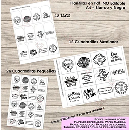 Kit Imprimible Tags Emprendedor Mod 2 Destaca Tus Envios!