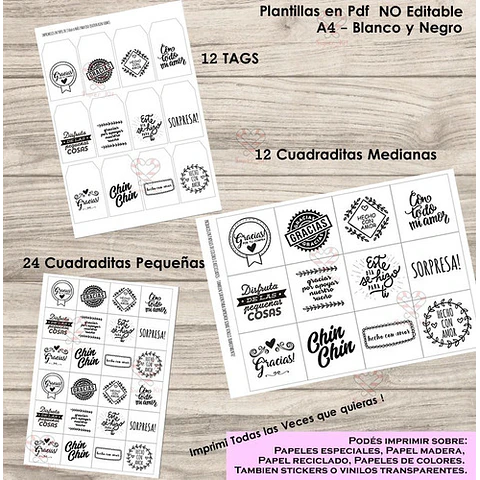 Kit Imprimible Tags Emprendedor Mod 2 Destaca Tus Envios!
