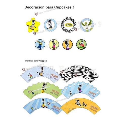 Kit Imprimible Zou Editable
