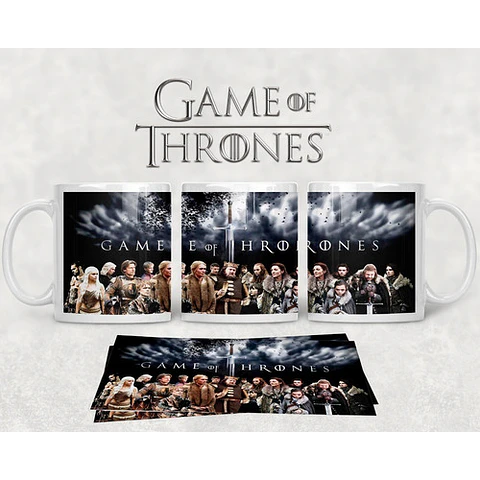 Kit Diseños Plantillas Tazas Game Of Thrones Sublimación M3