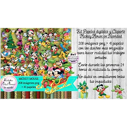 Papeles Fondos Y Cliparts Imagenes Png Mickey Mouse Navidad