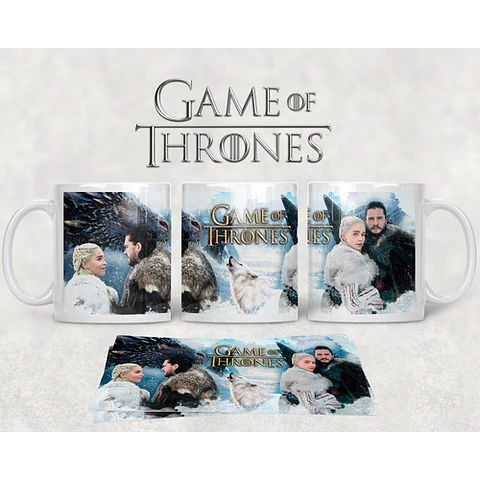 Kit Diseños Plantillas Tazas Game Of Thrones Sublimación M3