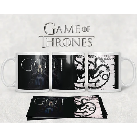 Kit Diseños Plantillas Tazas Game Of Thrones Sublimación M3