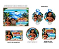Kit Imprimible Candy Bar Moana El Mas Completo