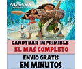Kit Imprimible Candy Bar Moana El Mas Completo
