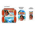 Kit Imprimible Candy Bar Moana El Mas Completo