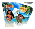 Kit Imprimible Candy Bar Moana El Mas Completo