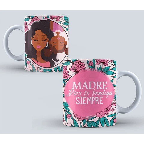 Diseños Plantillas Para Tazas Día De La Madre Sublimación M1