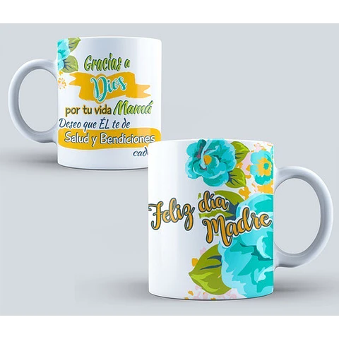 Diseños Plantillas Para Tazas Día De La Madre Sublimación M1