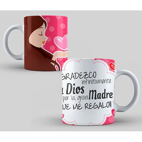 Diseños Plantillas Para Tazas Día De La Madre Sublimación M1