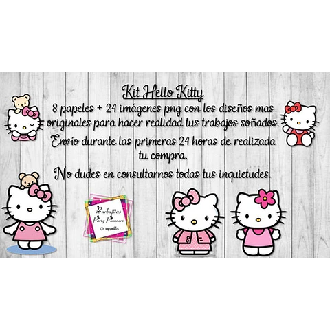 Hello Kitty Papeles Y Cliparts Png  Kit Imprimible