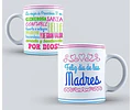 Diseños Plantillas Para Tazas Día De La Madre Sublimación M1