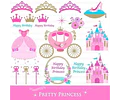 Cliparts Png Y Papeles Digitales Princesas En Rosa M18