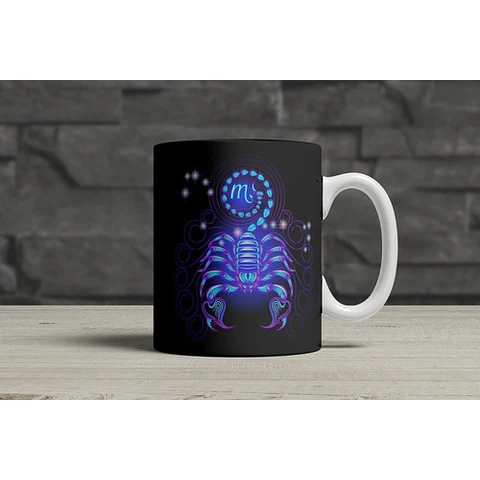 Diseños Plantillas Tazas Signos Del Zodiaco Sublimación M3