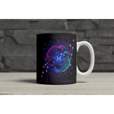 Diseños Plantillas Tazas Signos Del Zodiaco Sublimación M3