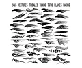 Pack 2465 Vectores Tuning Tribales Tatoo Estampar Y Ploteado