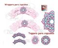 Kit Imprimible Mandala Rosa Editable