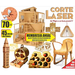 Pack Premium Vectores Corte Laser Cnc Membresia Anual