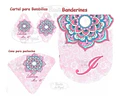 Kit Imprimible Mandala Rosa Editable