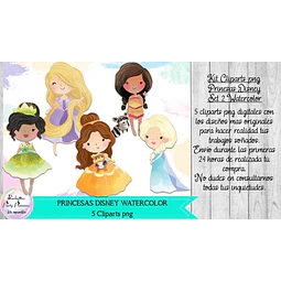 Cliparts Imagenes Png Princesas Disney 2 Watercolor Acuarela