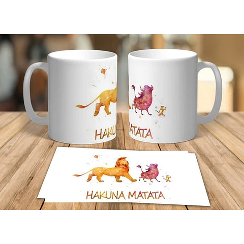 38 Plantillas Sublimación Tazas Infantiles - El Rey León
