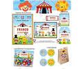 Kit Imprimible Circo Celeste 100% Editable