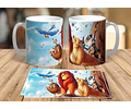 38 Plantillas Sublimación Tazas Infantiles - El Rey León