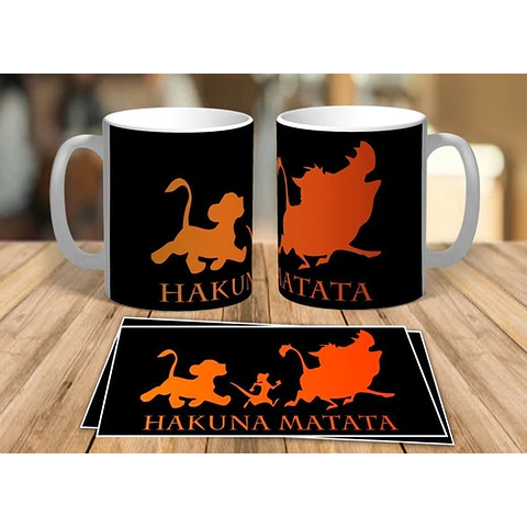 38 Plantillas Sublimación Tazas Infantiles - El Rey León