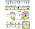 Kit Imprimible Circo Celeste 100% Editable