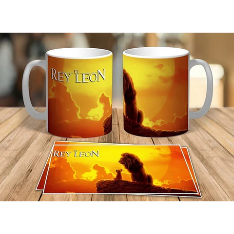 38 Plantillas Sublimación Tazas Infantiles - El Rey León