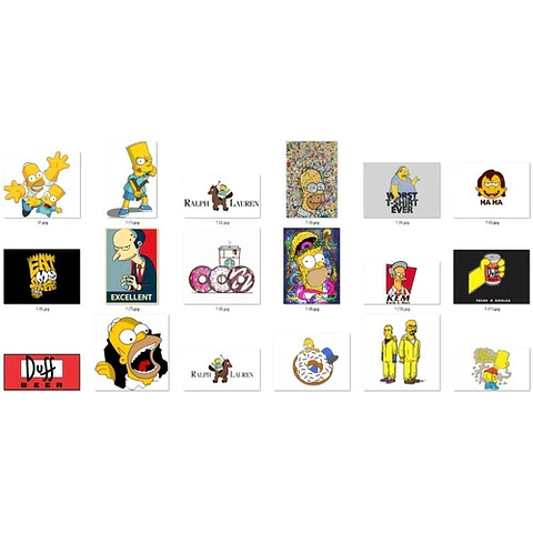 Pack 200+ Diseños Multiuso De Los Simpsons Sublimacion Y +